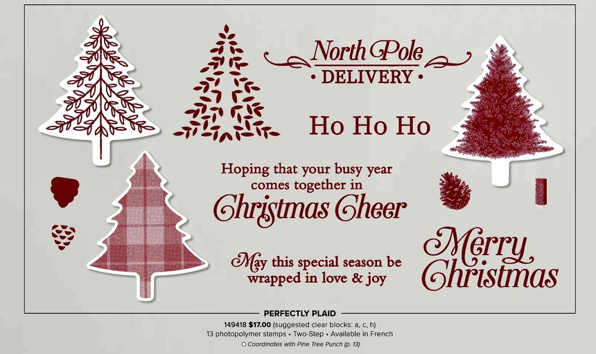 Perfectly Plaid Stamp Set Ink and Ingenuity